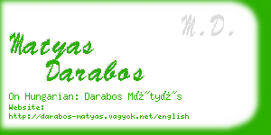 matyas darabos business card